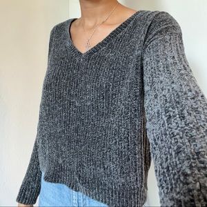 Velvet Grey Knit Sweater